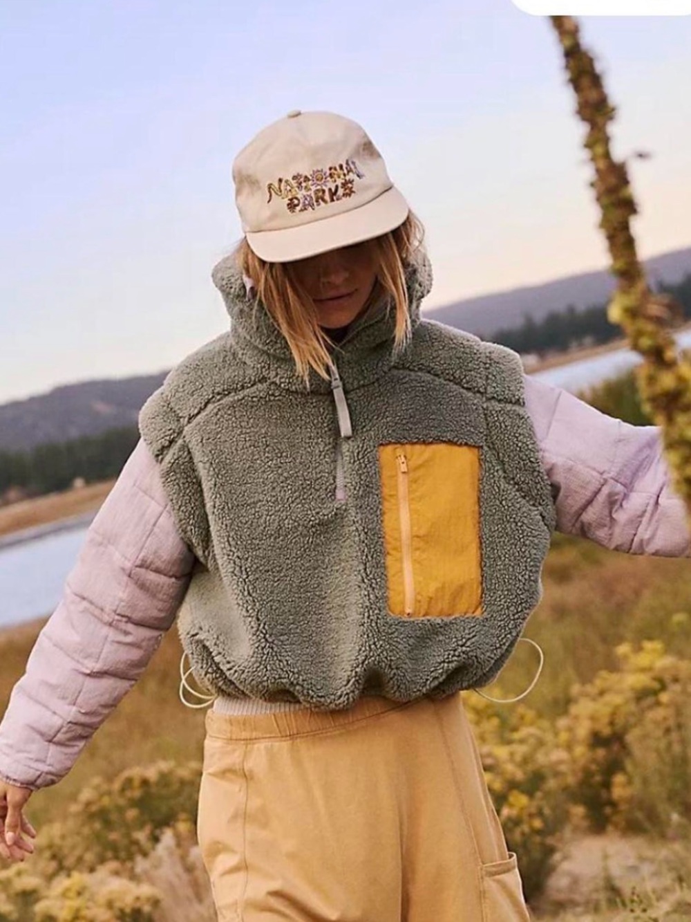 Free People Movement Scenic Route Colorblock Pullover (S) $198 retail